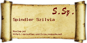 Spindler Szilvia névjegykártya